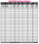 Coupon Savings Tracker